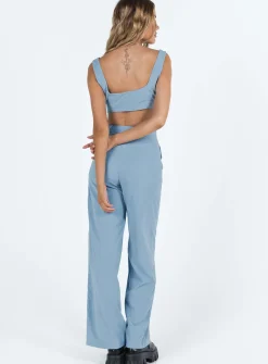 Princess Polly Huxley Set  Dusty Blue Hot