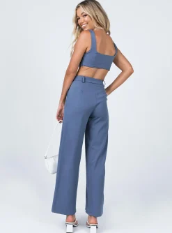Princess Polly Huxley Set Blue Shop