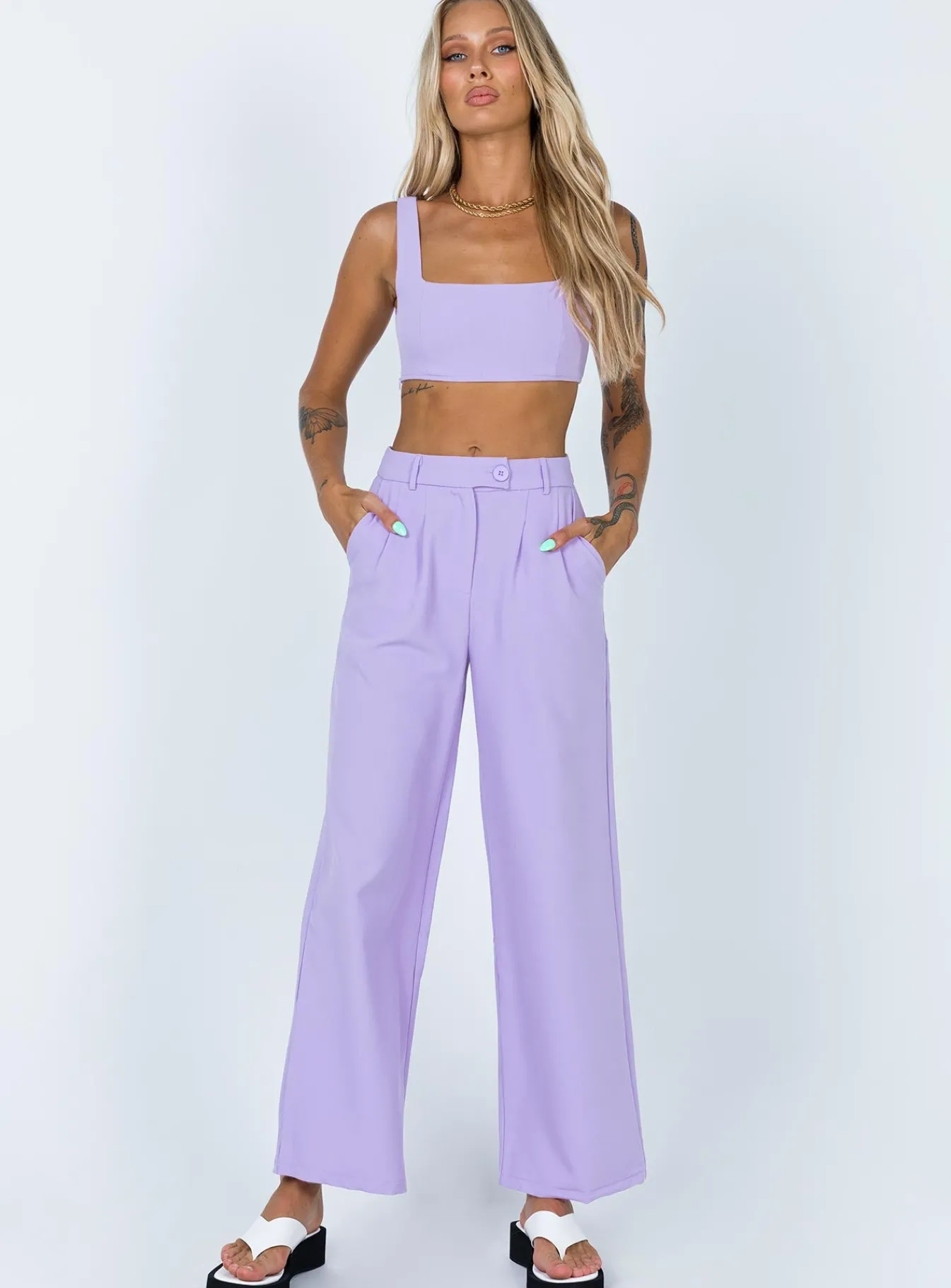 Princess Polly Huxley Set Lilac Best