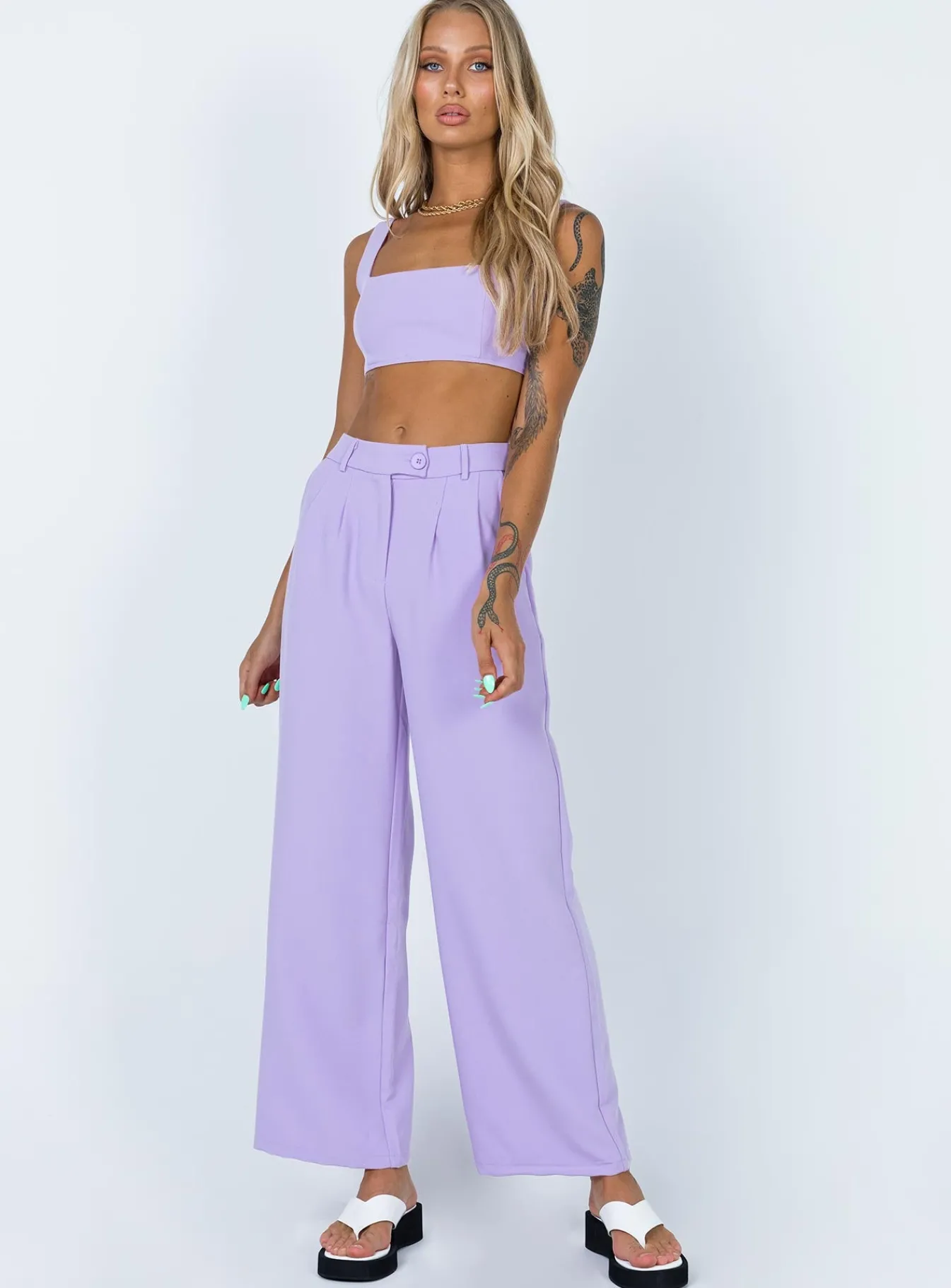 Princess Polly Huxley Set Lilac Best