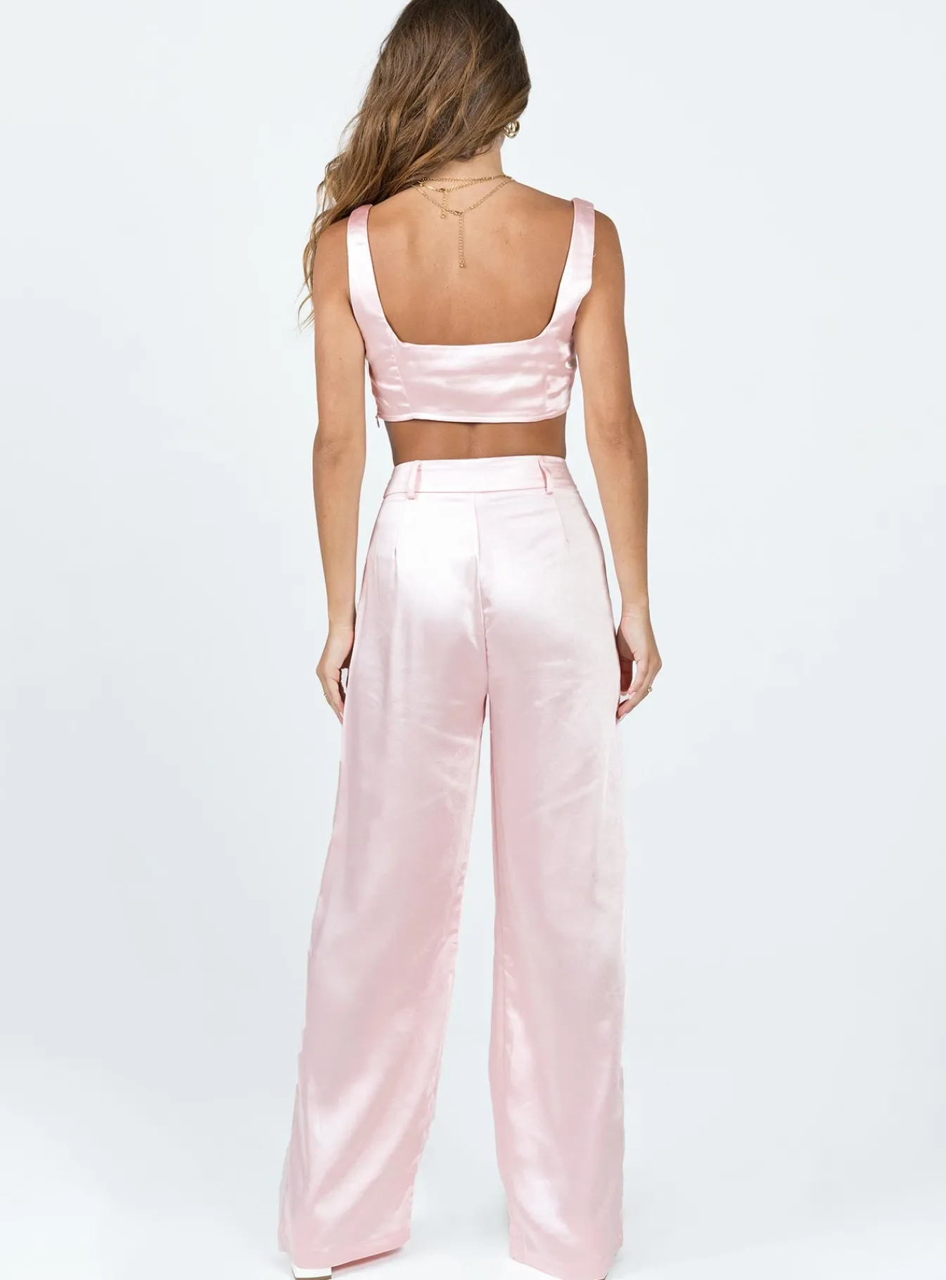 Princess Polly Huxley Set Dusty Pink New