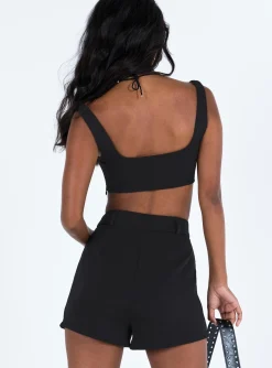 Princess Polly Huxley Short Set Black Fashion