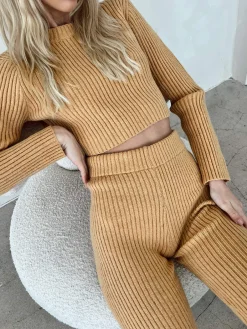 Princess Polly I Knit Set Tan Flash Sale