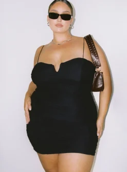 Princess Polly I Want You Mini Dresscurve Black Hot