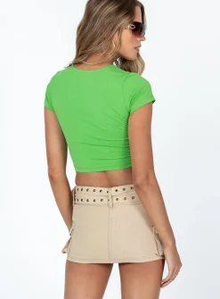 Princess Polly Iconic Cargo Mini Skirt  Beige Clearance