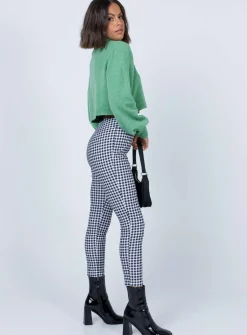 Princess Polly Iggy Gingham Pants  Black/White Store