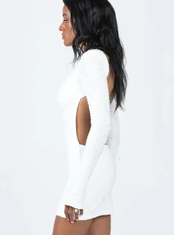 Princess Polly Ignite Mini Dress  White Flash Sale