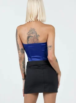 Princess Polly Ilina Mid Rise Mini Skirt  Black Sale