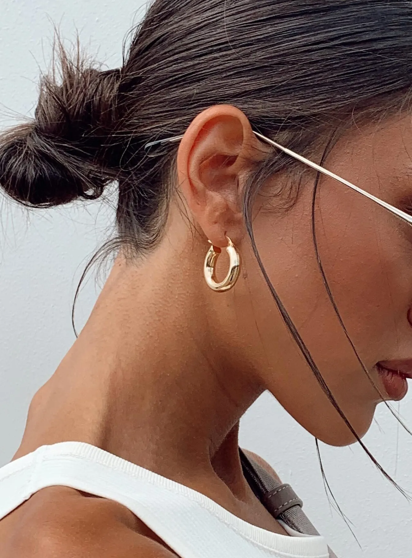 Princess Polly I'M Every Woman Hoopplated Earrings Gold Clearance