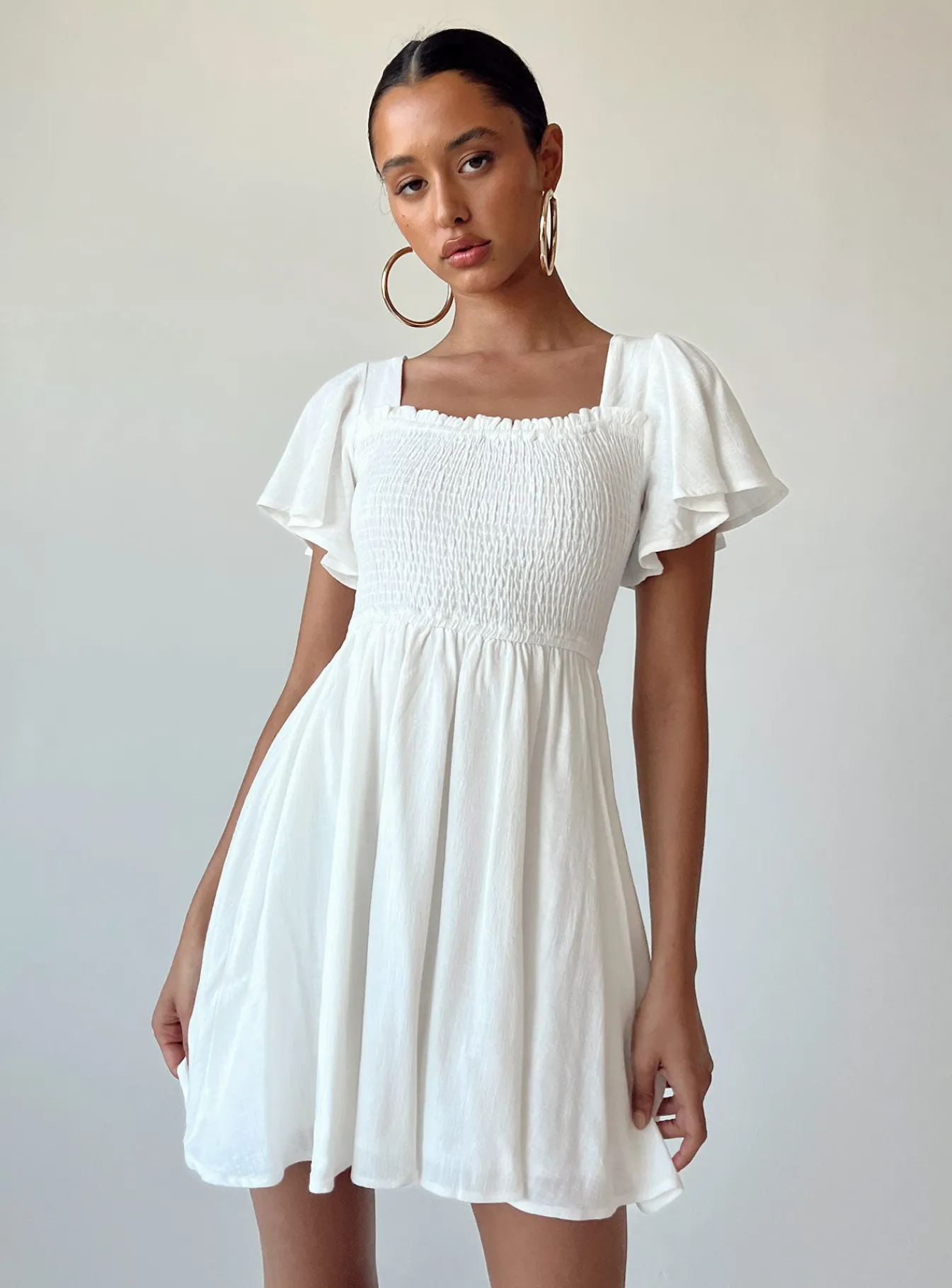 Princess Polly Imagine Mini Dress White Flash Sale