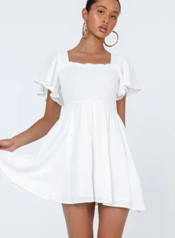 Princess Polly Imagine Mini Dress White Flash Sale