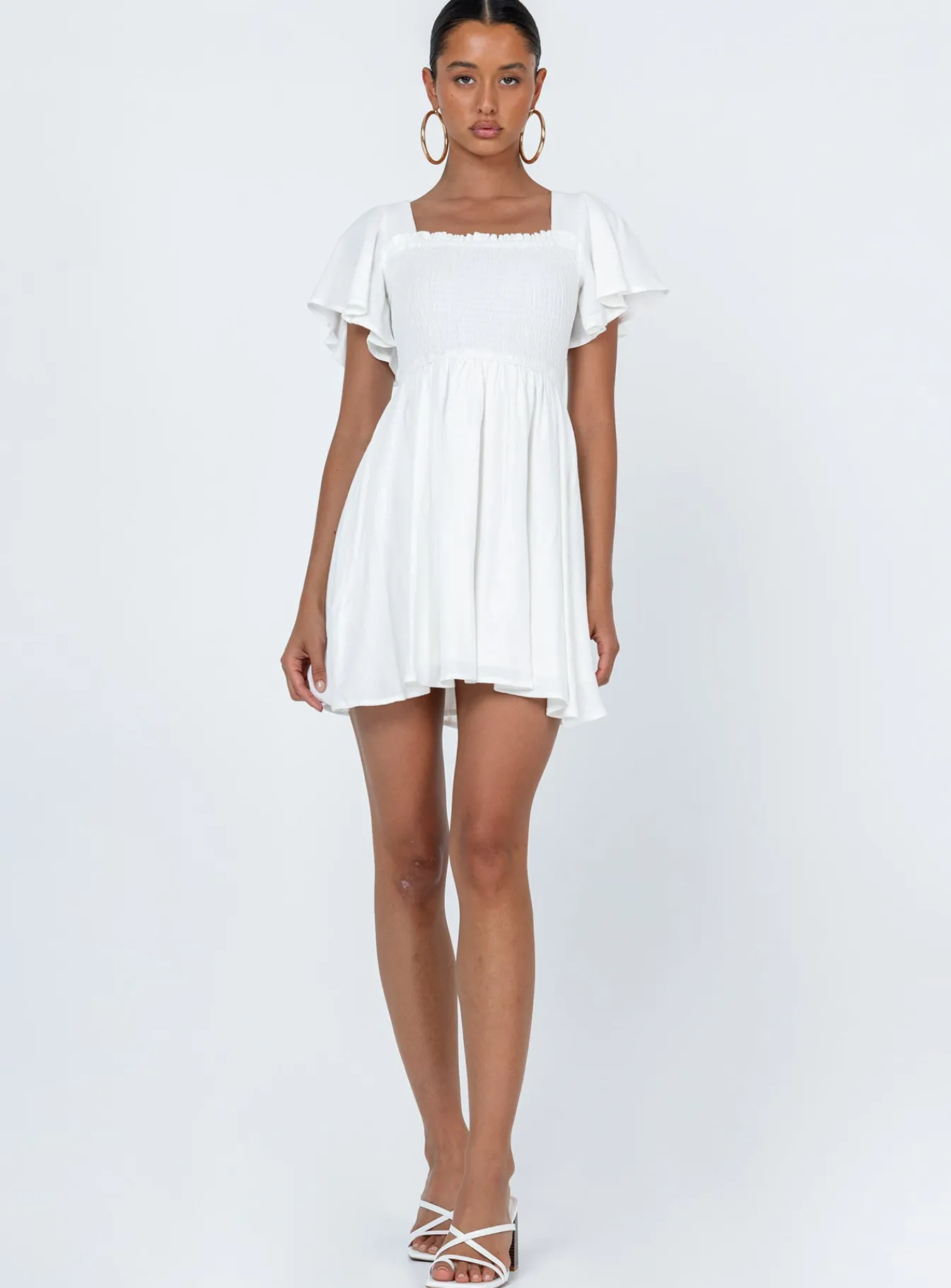 Princess Polly Imagine Mini Dress White Flash Sale