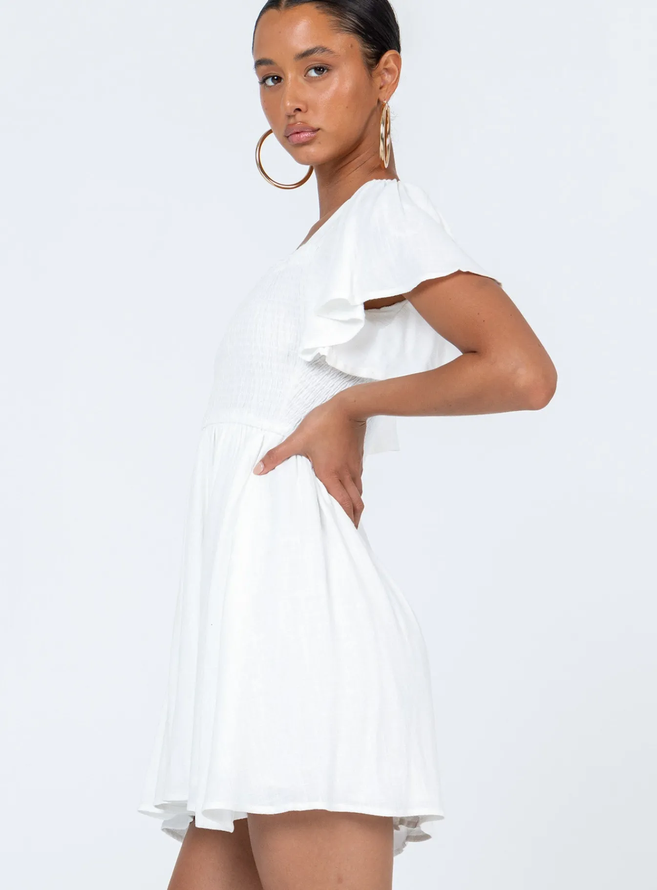 Princess Polly Imagine Mini Dress White Flash Sale