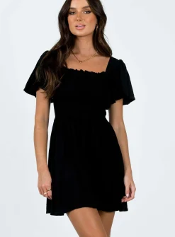 Princess Polly Imagine Mini Dress Black Cheap