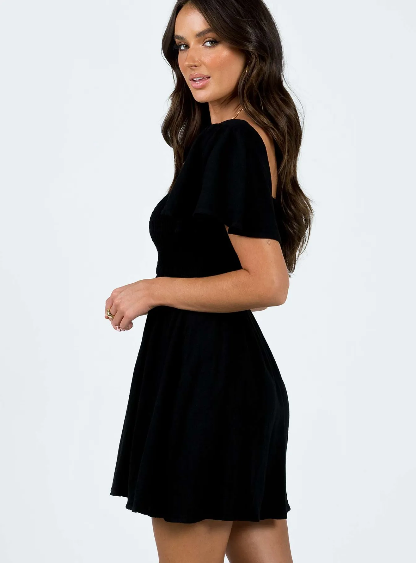 Princess Polly Imagine Mini Dress Black Cheap