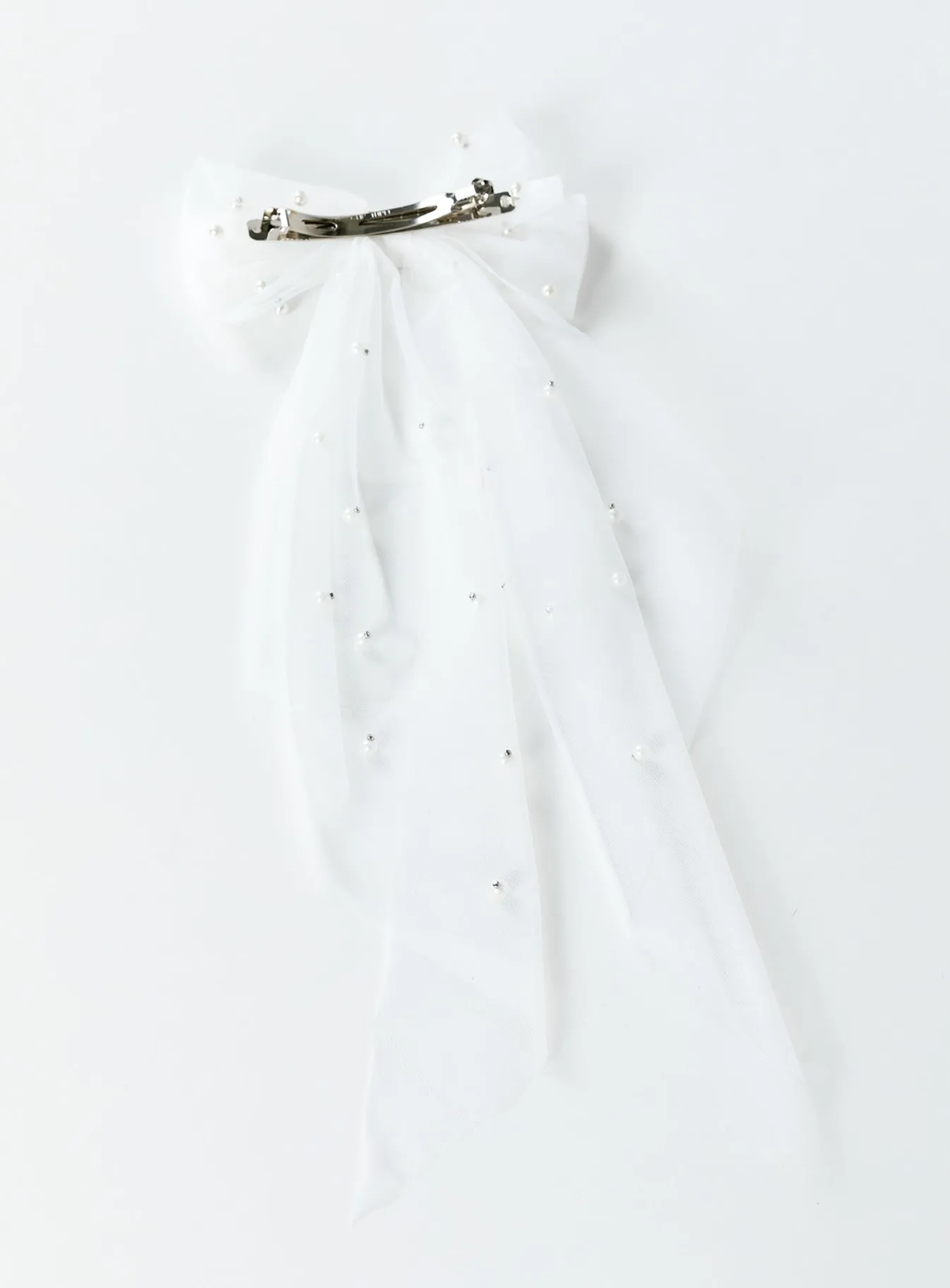 Princess Polly Imi Hair Bow White New