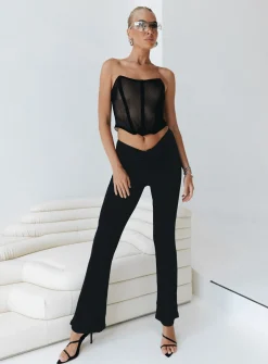 Princess Polly Imogen Pantstall   Black Sale