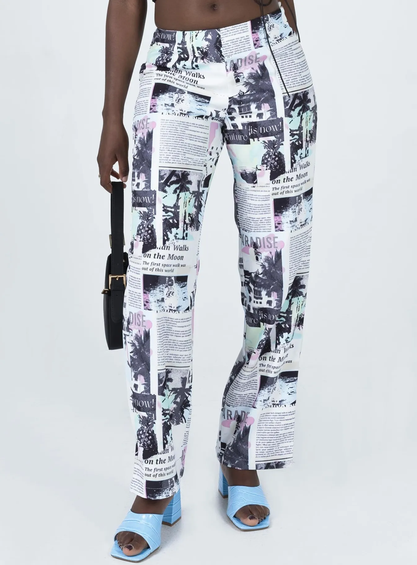 Princess Polly In My Element Mid Rise Pants White Best Sale