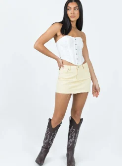 Princess Polly In The Moment Strapless Topbroderie White Fashion