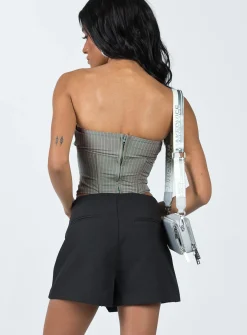 Princess Polly Indianna Cross Over Skort  Black Hot