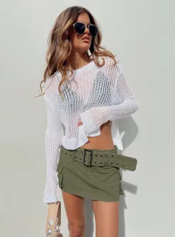 Princess Polly Indianna Sweater  White Store