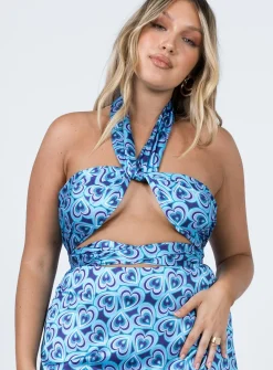 Princess Polly Infinite Love Top  Blue Online