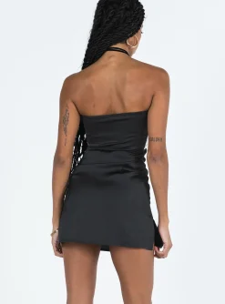 Princess Polly Irena Strapless Mini Dress  Black / White Store