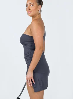 Princess Polly Irisa Mini Dress  Grey Best Sale