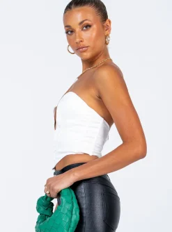 Princess Polly Irvine Strapless Top  White Fashion
