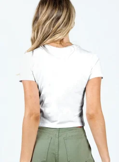 Princess Polly Italy Love Tee Ivory Cheap