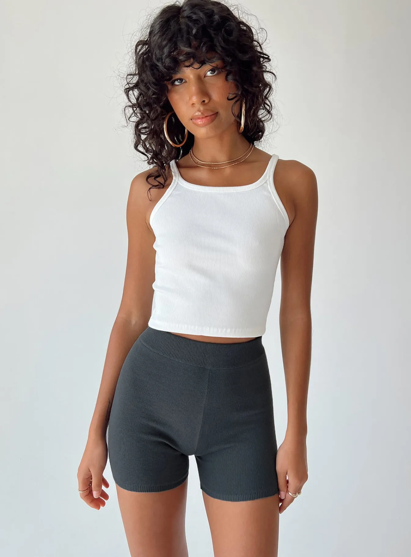 Princess Polly Ivy Bike Shorts Grey Hot