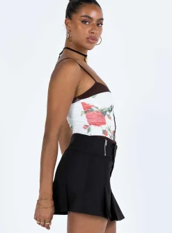 Princess Polly Jack Mini Skirt  Black Discount