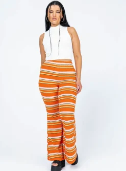 Princess Polly Jackson Knit Pants  Orange Shop