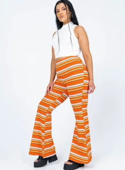 Princess Polly Jackson Knit Pants  Orange Shop