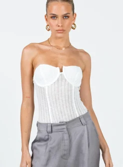 Princess Polly Jacques Bodysuit  Ivory Hot