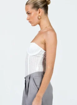 Princess Polly Jacques Bodysuit  Ivory Hot