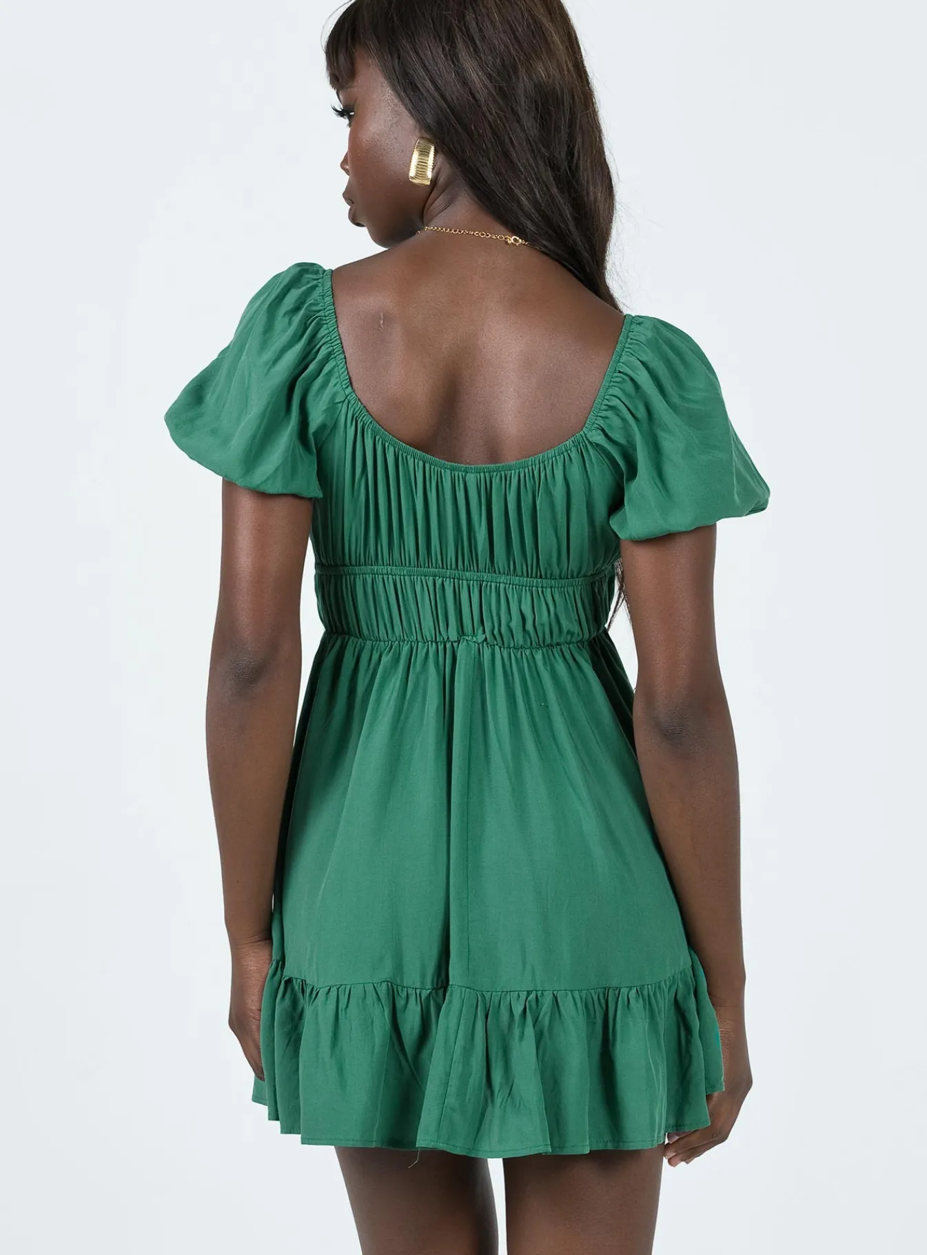 Princess Polly Jacquie Mini Dress Green Hot