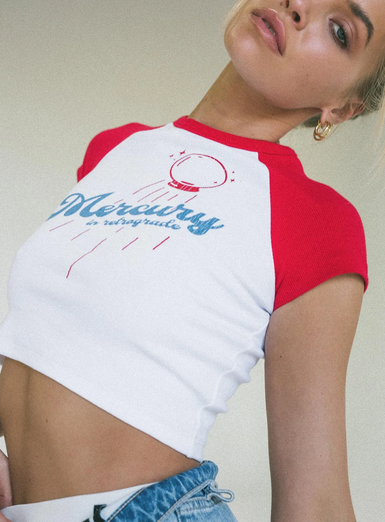 Princess Polly Jagger &Amp; Stone The Mercury In Retrograde Mini Tee White Fashion