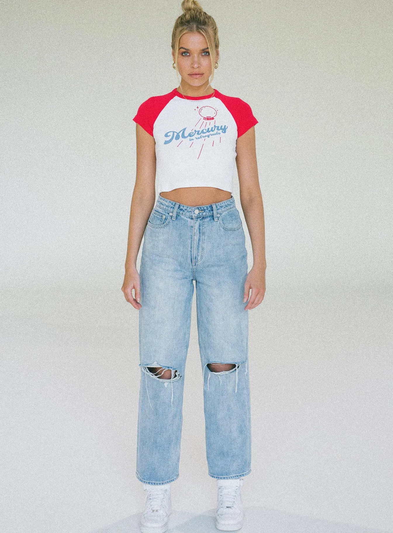 Princess Polly Jagger &Amp; Stone The Mercury In Retrograde Mini Tee White Fashion