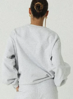 Princess Polly Jagger &Amp; Stone Vintage Oversized Sweatshirt Grey New