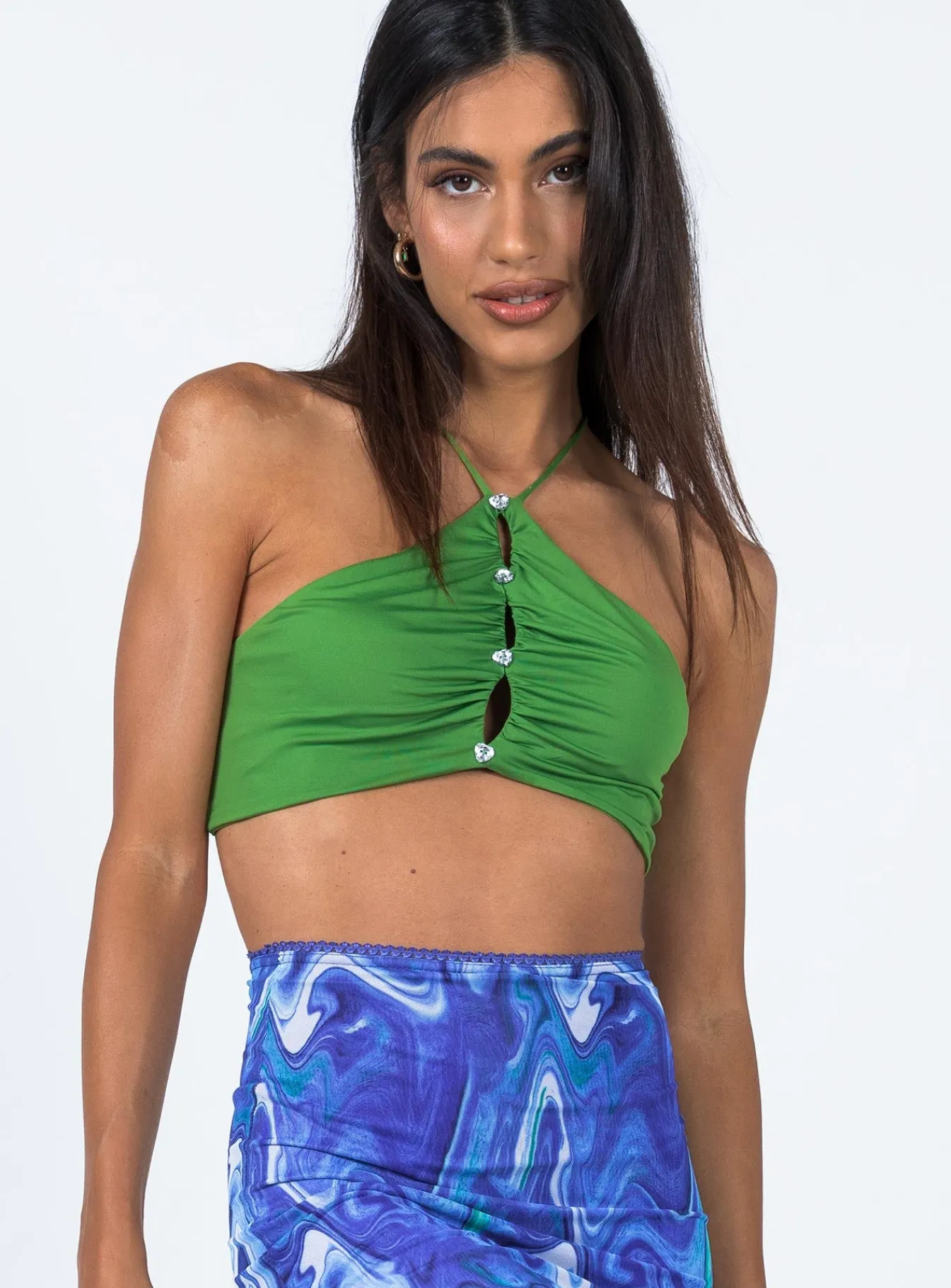 Princess Polly Jalen Top Green Online