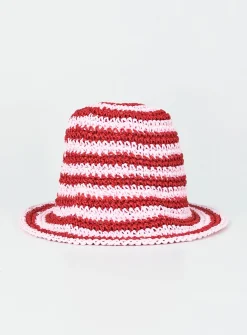 Princess Polly Janea Bucket Hat  Red Shop