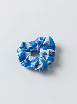 Princess Polly Janey Scrunchie/ White   Blue Discount