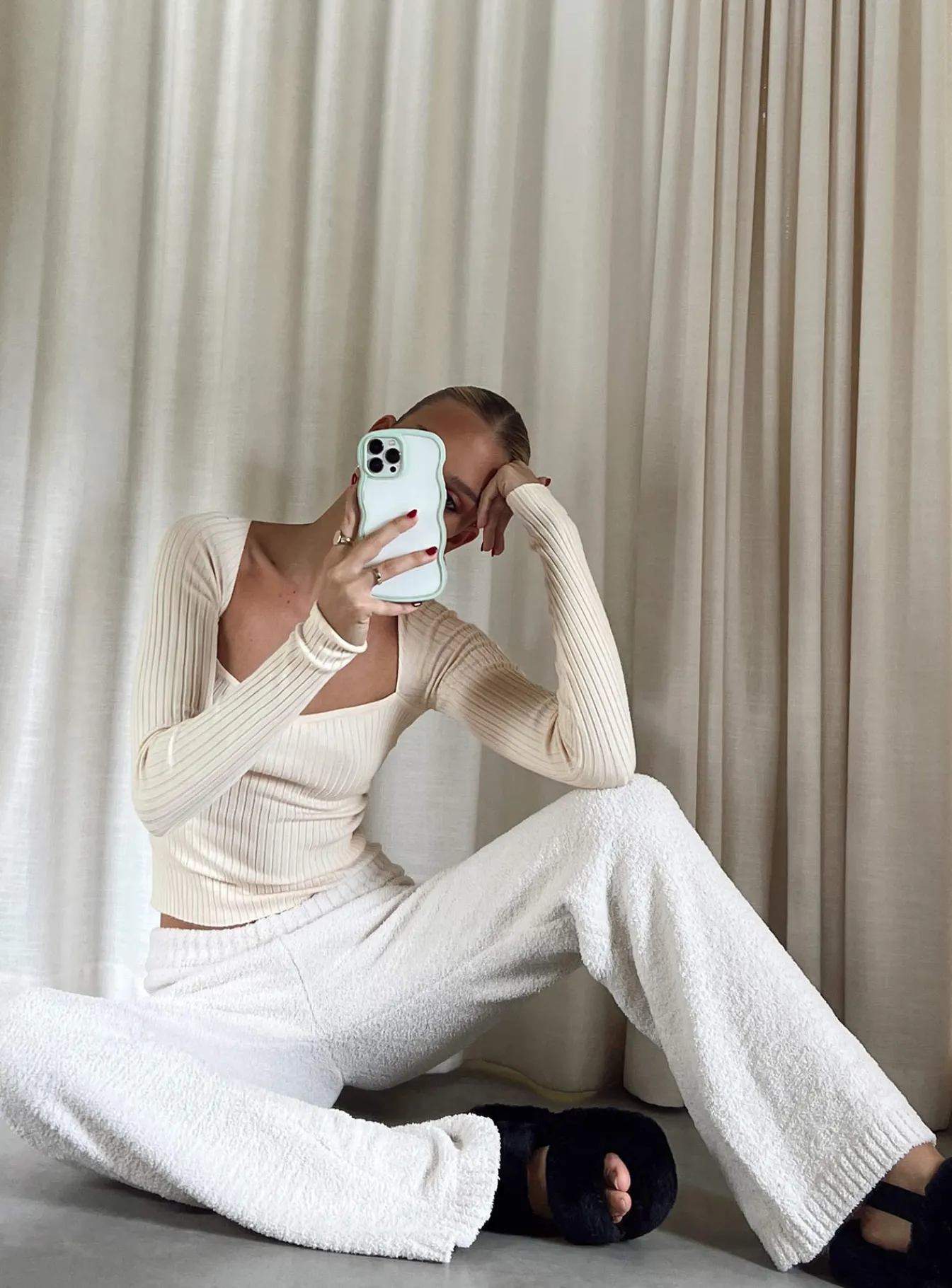 Princess Polly Jannie Pants Cream Flash Sale