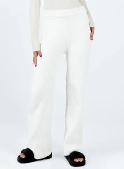 Princess Polly Jannie Pants  Cream Flash Sale