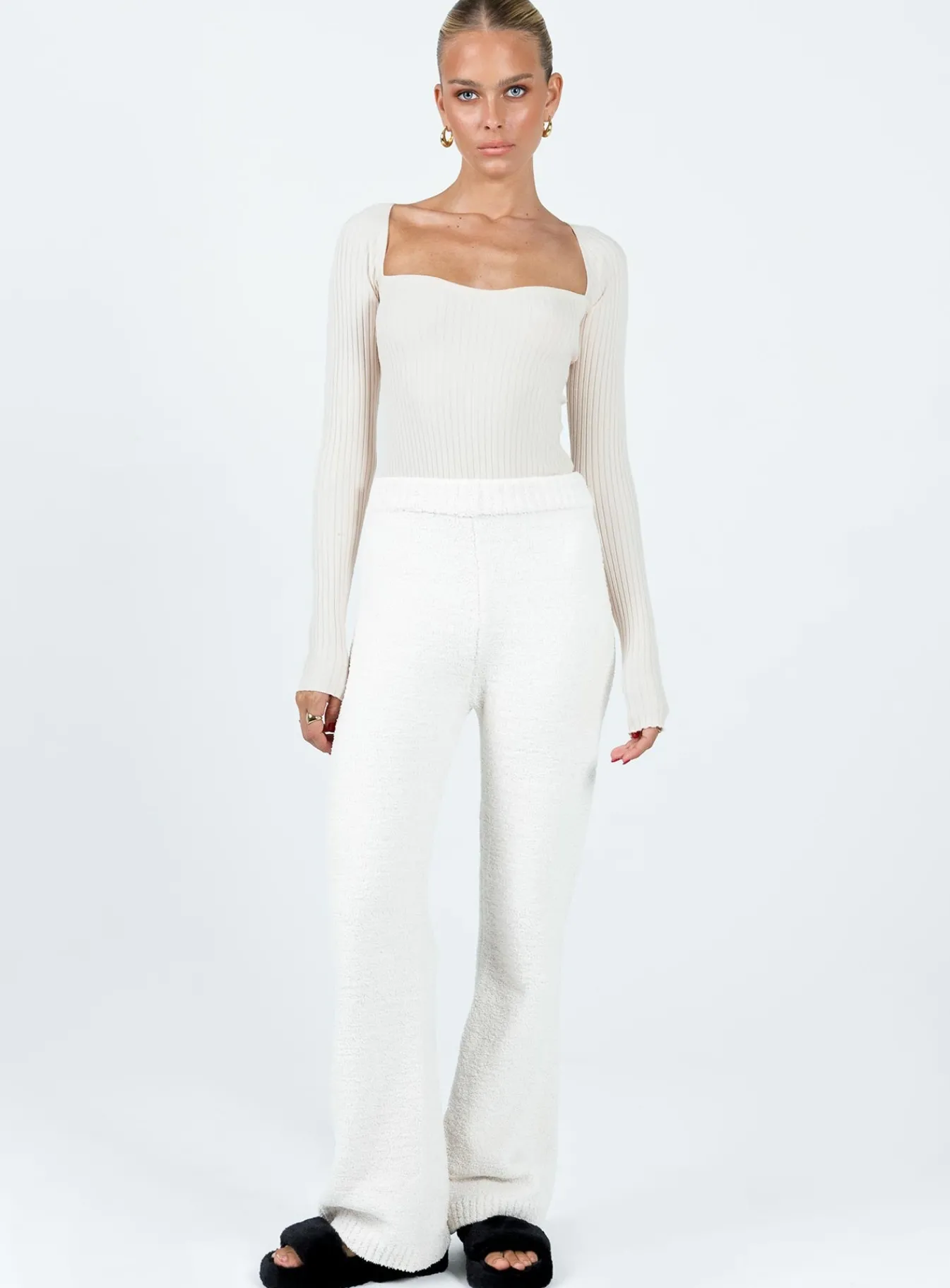 Princess Polly Jannie Pants Cream Flash Sale