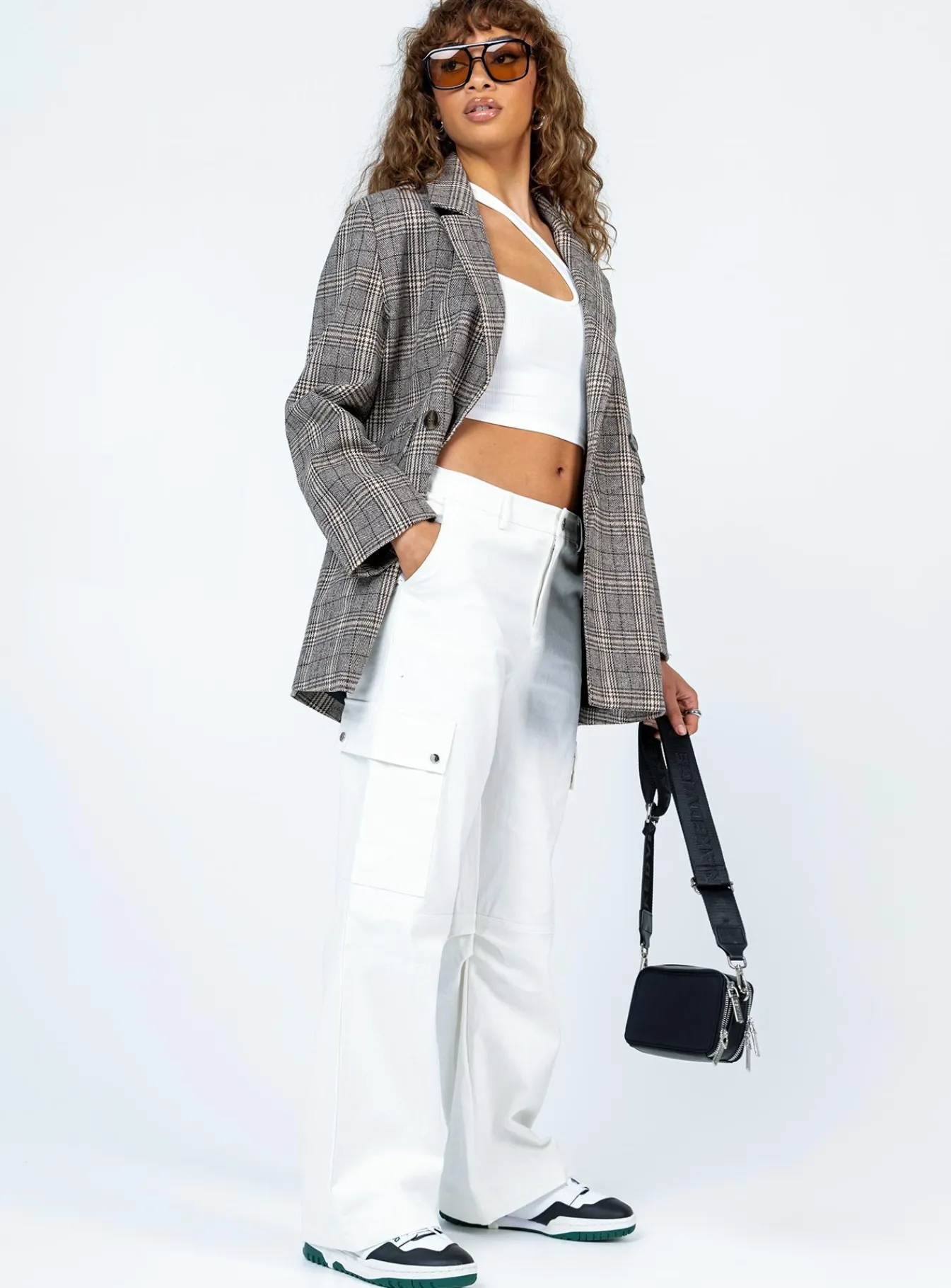Princess Polly Jarlina Coat Check Sale