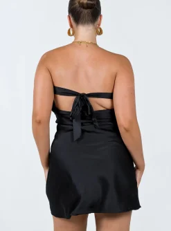 Princess Polly Jasmyn Mini Dress  Black Store