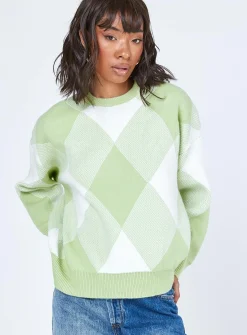 Princess Polly Jasper Sweater  Green Store
