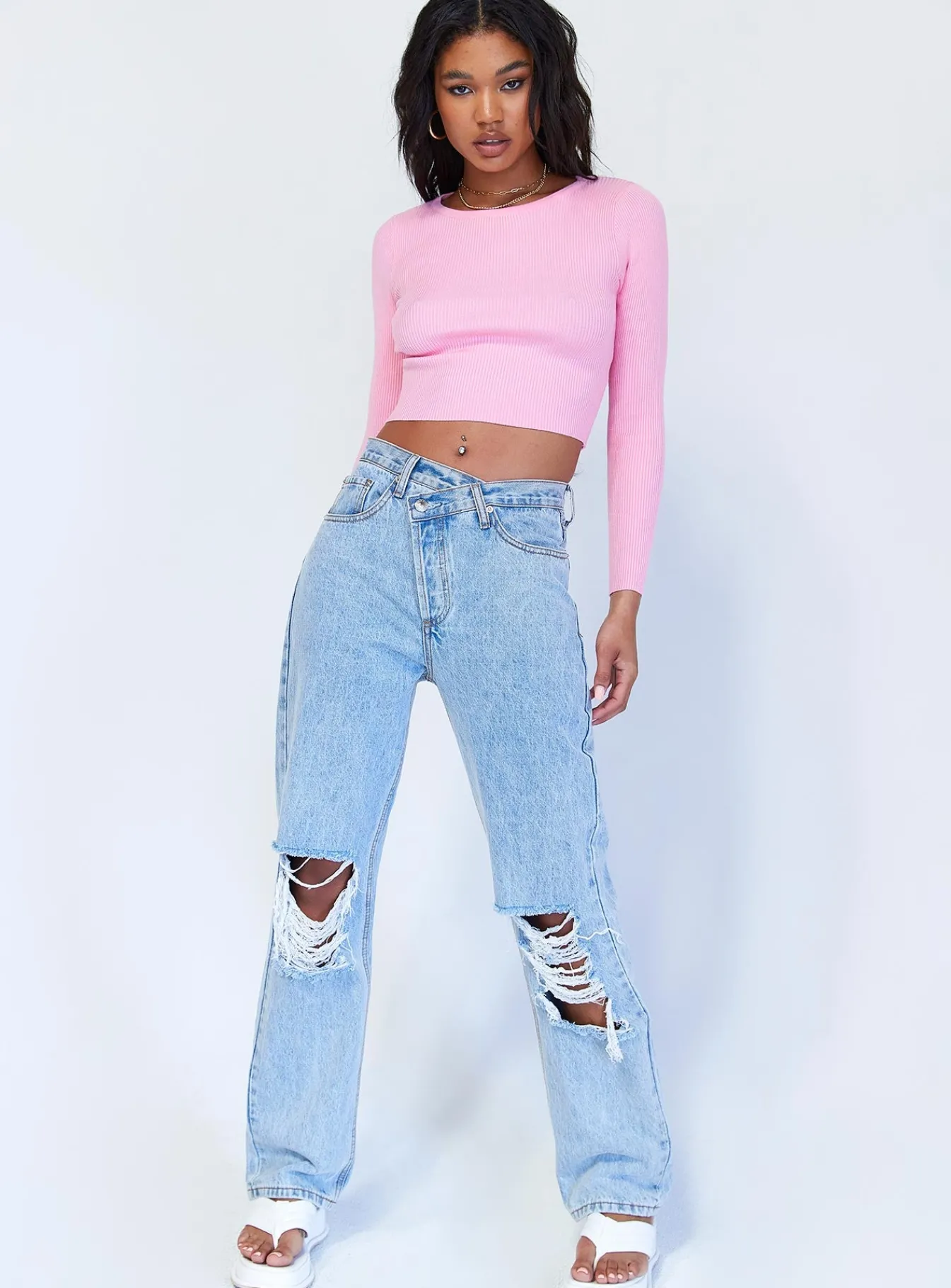 Princess Polly Jax Long Sleeve Top Pink Best
